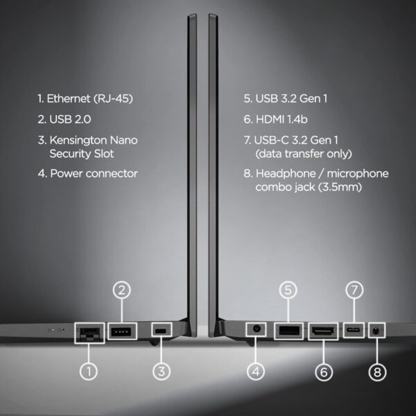 Lenovo V14 G3 (2024), Intel Core i5 12th Gen 1235U - (16GB/512GB SSD/Intel UHD Graphics/DOS) Thin and Light Business Laptop/14.0" FHD Display/Iron Grey/1.57 kg - Image 9