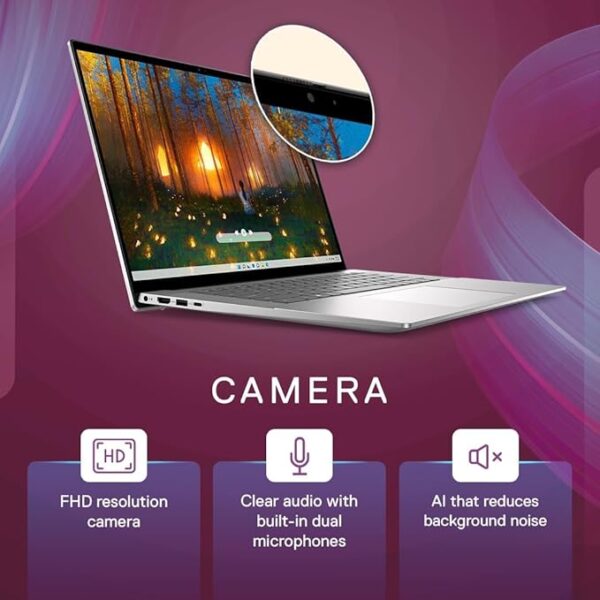 Dell Inspiron 5630 13th Gen Laptop, Intel Core i5-1340P Processor/16Gb LPDDR5/512GB /16.0" (40.64cm) FHD+ WVA AG 250 nits/Backlit KB + FPR/Windows 11+ MSO'21/McAfee 15 Months/Platinum Silver/1.85kg - Image 5