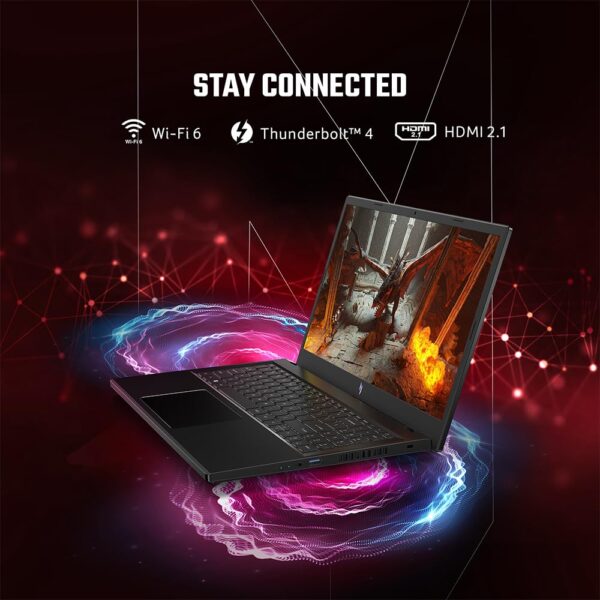 Acer Nitro V Gaming Laptop 13th Gen Intel Core i7-13620H (Windows 11 Home/16 GB DDR5/512 GB SSD/6 GB NVIDIA GeForce RTX 4050 Graphics/165 Hz/Wi-Fi 6) ANV15-51, 39.6 cm (15.6") FHD IPS Display, 2.1 KG - Image 8