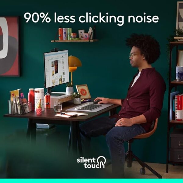 Logitech Signature M650 Wireless Mouse - for Small to Medium Sized Hands, 2-Year Battery, Silent Clicks, Customisable Side Buttons, Bluetooth, for PC/Mac/Multi-Device/Chromebook -Graphite - Image 4