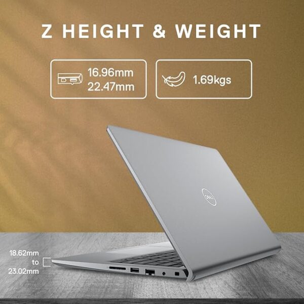 Dell Vostro 15 3520 Laptop - 15.6 inch (39.62cm) FHD Display, Intel Core i5-1235U, 8 GB RAM, 512 GB SSD, Titan Grey, 1.69Kg, Ideal for Business Users, Perfect for Productivity and Collaboration - Image 4