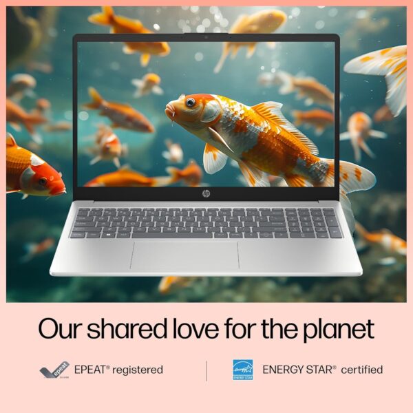 HP 15, 13th Gen Intel Core i5-1334U, 16GB DDR4, 512GB SSD, (Win 11, Office 21, Silver, 1.59kg), Anti-Glare, 15.6-inch(39.6cm) FHD Laptop, Iris Xe Graphics, FHD Camera, Backlit KB, fd0316TU/fd0315TU - Image 3