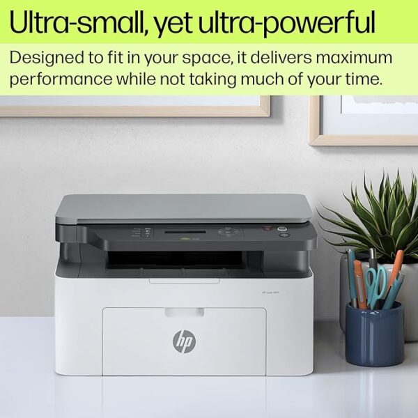 HP Laser MFP 1188a, Print, Copy, Scan, Hi-Speed USB 2.0, Up to 21 ppm, 150-sheet Input Tray, 100-sheet Output Tray, 10,000-page Duty Cycle, 1-Year Warranty, Black and White, 715A2A - Image 5