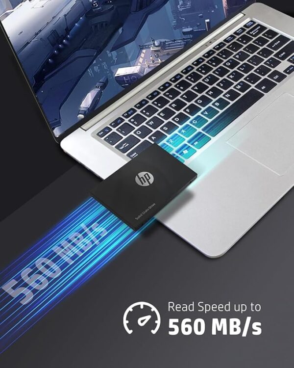 HP S750 3D NAND 512GB Internal PC SSD - SATA III Gb/s, 2.5", Up to 560 MB/s - 16L53AA#ACJ - Image 2