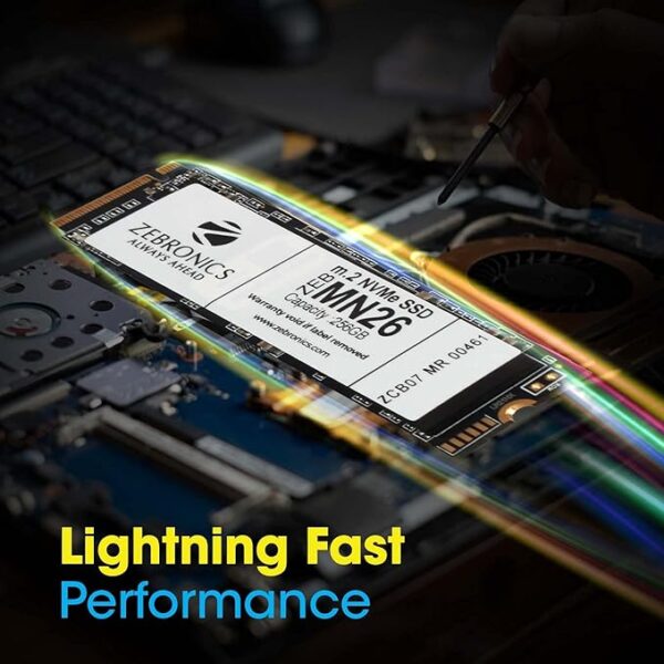 ZEBRONICS ZEB-MN26 256GB M.2 NVMe Solid State Drive (SSD), with 1900MB/s Read Speed, PCIe Gen 3.0, Next Level Performance, Ultra Low Power Consumption, Thermal Management and Silent Operation. - Image 6