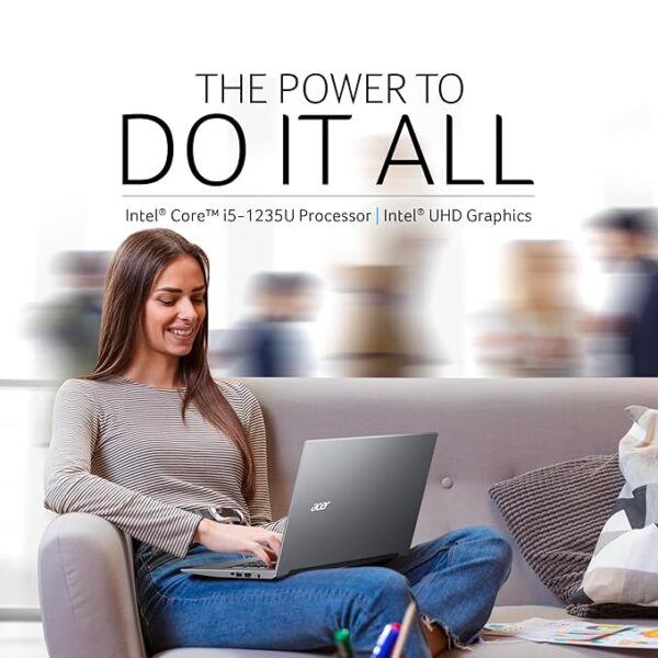 Acer Aspire Lite 12th Gen Intel Core i5-1235U Thin and Light Laptop (Windows 11 Home/16GB RAM/512GB SSD/Intel Iris Xe Graphics) AL15-52, 39.62cm (15.6") Full HD Display, Metal Body, Steel Gray, 1.6 KG - Image 3