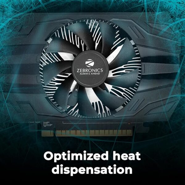 ZEBRONICS GTX1050TI-4GD5 Graphic Card with Display outputs HDMI, DVI & VGA,PCI Express x16 (pci_e), 4GB GDDR3 RAM - Image 6