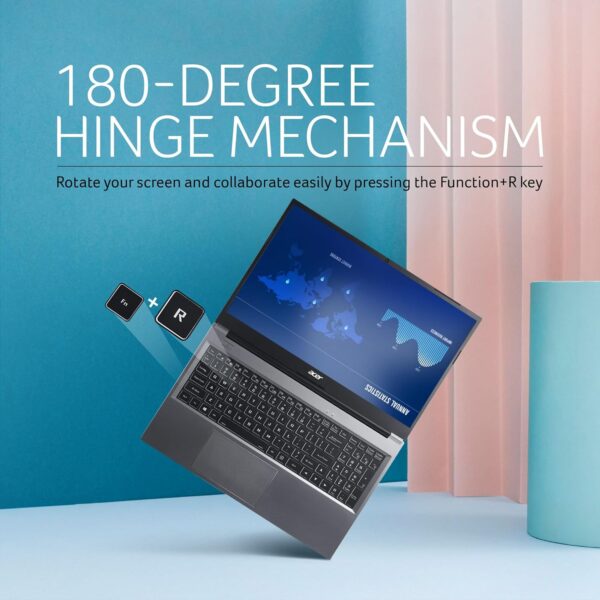 Acer Aspire Lite 12th Gen Intel Core i5-1235U Thin and Light Laptop (Windows 11 Home/16GB RAM/512GB SSD/Intel Iris Xe Graphics) AL15-52, 39.62cm (15.6") Full HD Display, Metal Body, Steel Gray, 1.6 KG - Image 7