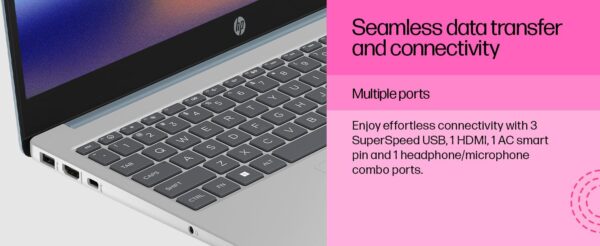 HP 15 AMD Ryzen 3 7320U (8GB Ram/512GB SSD/Fhd/15.6" (39.6 Cm)/Backlit Keyboard/Windows 11/Ms Office 21/1.59Kg/Silver) Fc0026Au Laptop - Image 6