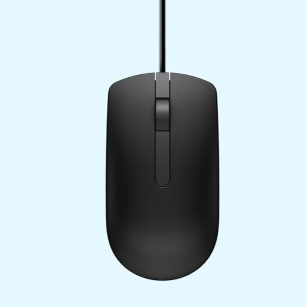 Dell MS116 Wired Optical Mouse, 1000DPI, LED Tracking, Scrolling Wheel, Plug and Play - Image 2