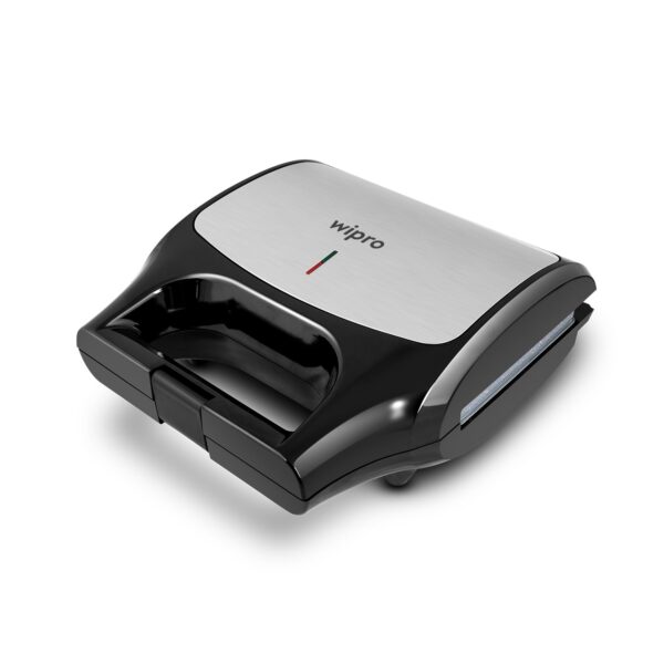 wipro Elato Bs302 800 Watt 3-In-1 Detachable Sandwich Maker, Removables Plates For Toaster, Griller & Waffle Maker, Non-Toxic Ceramic Coating,2 Year Warranty, Regular Bread Size For 2 Slices, Black - Image 7