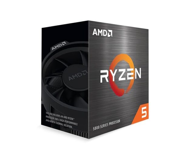 AMD 5000 Series Ryzen 5 5500 Desktop Processor 6 cores 12 Threads 19 MB Cache 3.6 GHz Upto 4.2 GHz AM4 Socket 500 Series Chipset (100-100000457BOX) - Image 2