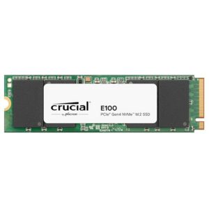 Crucial E100 480GB PCIe Gen4 2280 NVMe M.2 SSD