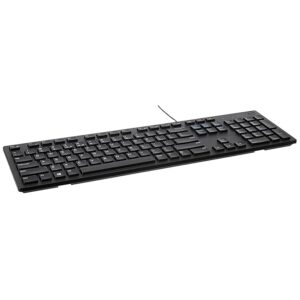 Dell KB216 Multimedia Keyboard with USB Interface, Chiclet Keys Style, Spill Resistance with 3 Indicator Lights | Plug and Play | Hot Keys: Volume, Mute, Play/Pause, Backward, Forward