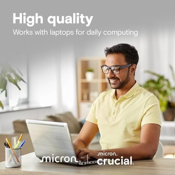 Crucial E100 480GB PCIe Gen4 2280 NVMe M.2 SSD - Image 5