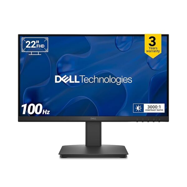 Dell SE2225HM 22"/55.88 cm FHD Monitor|Black|Ultra-Thin bezels|100Hz VA Panel|5 ms|Contrast 3,000:1| Tilt Adjustment|1x HDMI (HDCP 1.4), 1x VGA| Warranty 3 Years|TÜV Rheinland 3-Star Eye Comfort - Image 2
