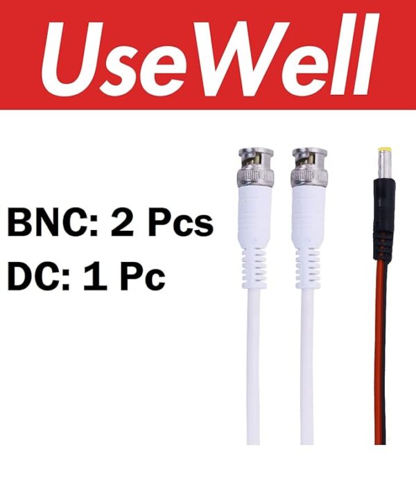 About this item Hikvision 2 MP Outdoor Bullet CCTV camera Compatible with 2mp & above DVR only Up to 20 m IR distance Analog HD output Usewell BNC/DC Connector - Image 2