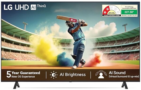 LG 139 cm (55 inches) UR75 Series 4K Ultra HD Smart LED TV 55UR75006LC