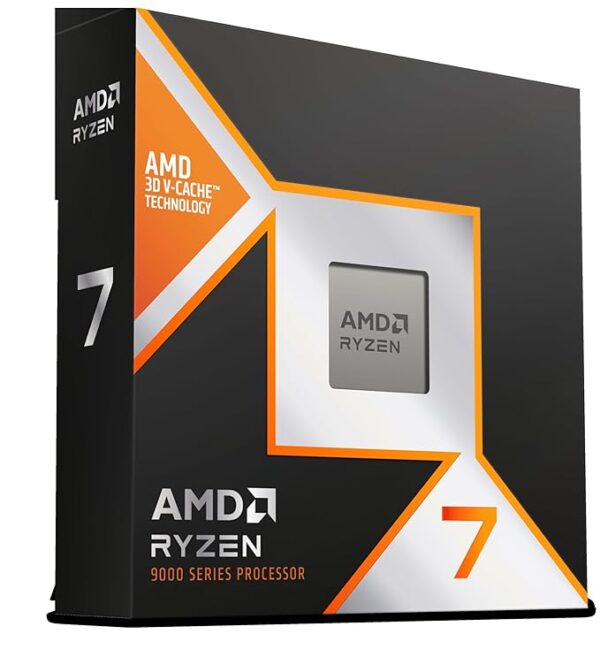 AMD Ryzen 7 9800X 3D Desktop Processor with Integrated Radeon Graphic, 8 cores 16 Threads, 96MB Cache, Base clock 4.7 GHz Up to 5.2 GHz AM5 Socket system memory DDR5 Up to 5600 MT/s - 100-100001084WOF - Image 2