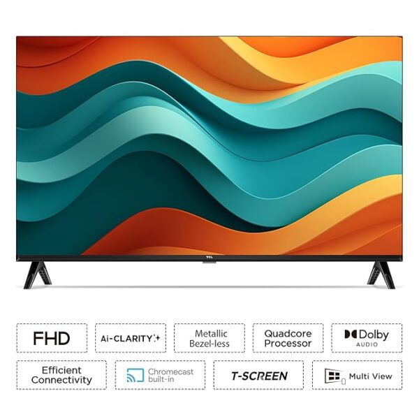 TCL 79.97 cm (32 inches) Metallic Bezel-Less S Series FHD Smart Android LED TV 32S5500AF (Black) - Image 6