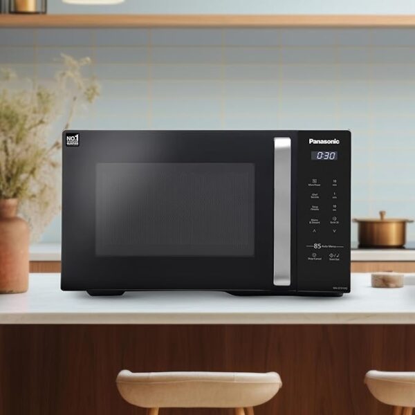 Panasonic 25L Solo Microwave Oven (NN-ST310QBFG, Black, 85 Auto Cook Menus) - Image 2