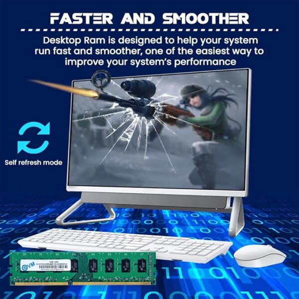 EVM 4GB DDR3 Desktop RAM 1333MHz Long-DIMM Memory - Boost Computer Speed and Performance with Low Latency and Durable Design - 10-Year Warranty (EVMT4G1333U86P) - Image 4