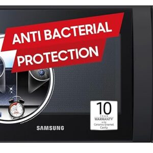 Samsung 21 L, Convection Microwave Oven (CE73JD-B1/XTL, Black, Various Cooking Modes, Pre heat, Eco Mode, Power Defrost, Auto Cook, Wire Rack, Ceramic Enamel Cavity with 10 year warranty)