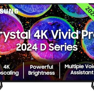 Samsung 138 cm (55 inches) D Series Brighter Crystal 4K Vivid Pro Ultra HD Smart LED TV UA55DUE77AKLXL (Black)