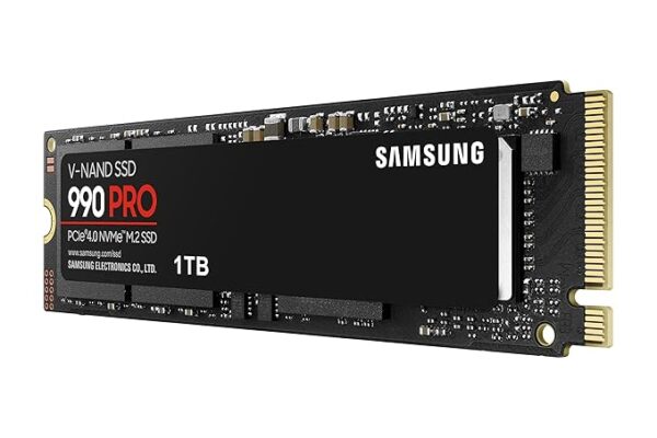 Samsung 990 PRO SSD 1TB PCIe 4.0 M.2 Internal Solid State Drive, Fastest Speed for Gaming, Heat Control, Direct Storage and Memory Expansion for Video Editing, Heavy Graphics, MZ-V9P1T0B - Image 3
