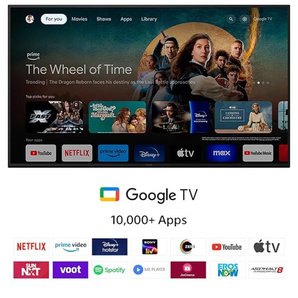 Sony BRAVIA 2 Series 108 cm (43 inches) 4K Ultra HD Smart LED Google TV K-43S20B (Black) - Image 4