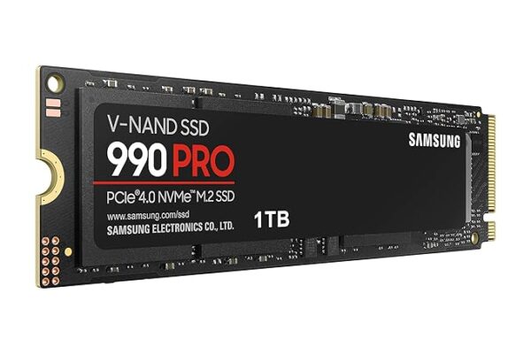 Samsung 990 PRO SSD 1TB PCIe 4.0 M.2 Internal Solid State Drive, Fastest Speed for Gaming, Heat Control, Direct Storage and Memory Expansion for Video Editing, Heavy Graphics, MZ-V9P1T0B - Image 2