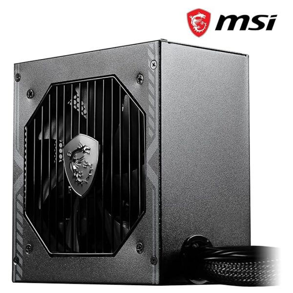 MSI MAG A650BN Power Supply Unit - 650W, 80 Plus Bronze Certified, 12V Single-Rail, DC-to-DC Circuit, 120mm Fan, Active PFC Design, Multiple Connectivity, for Gaming PC, 5-Year Warranty - Image 4